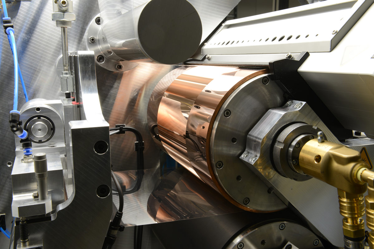 Walzenkörper über Diamantzerspanung. Foto: Fraunhofer IPT Institut für Produktionstechnologie.