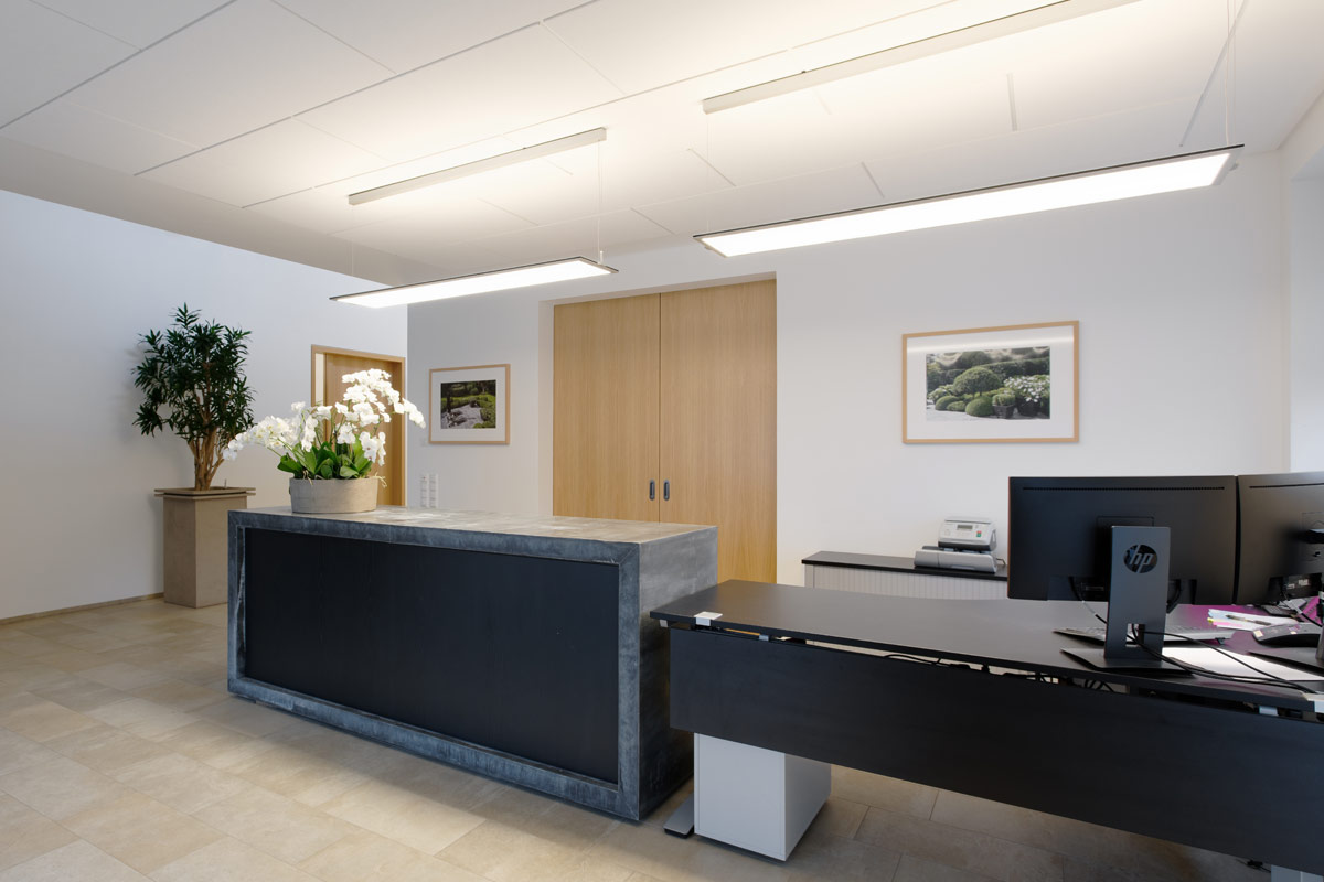 Technische Leuchten für Office- und Systemanwendungen. Foto: BEGA Gantenbrink-Leuchten KG.